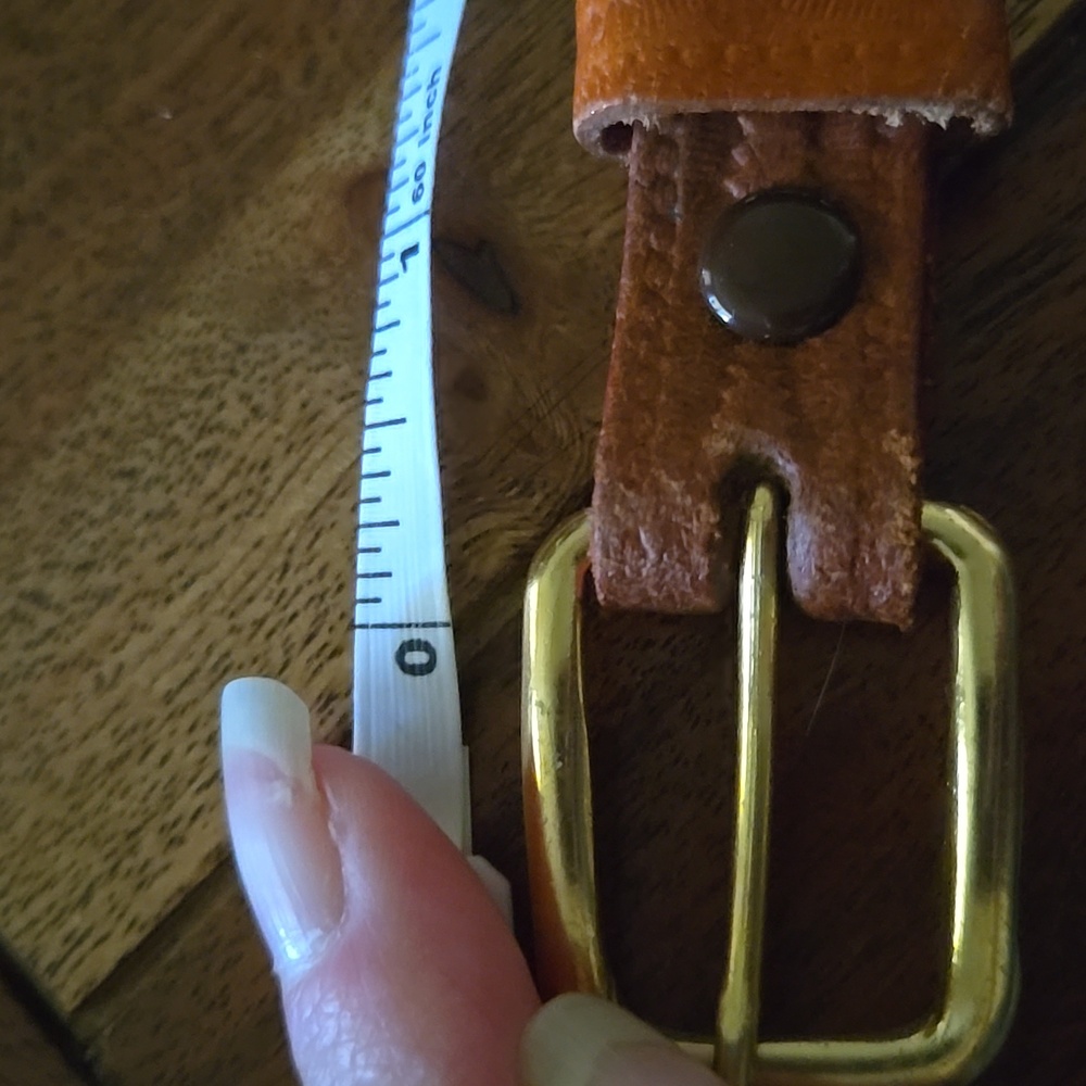VINTAGE Southwestern Beaded Leather Belt - Merry Christmas - Picture 7 of 8